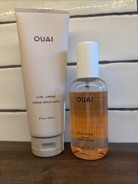 OUAI Curl Crème & Wave Spray Duo